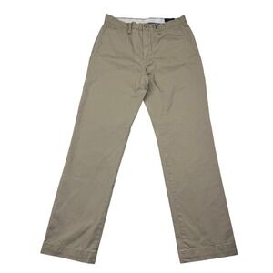 Polo Ralph Lauren Mens Classic Fit Chino Pants Khaki Size 32x32 Cotton Twill
